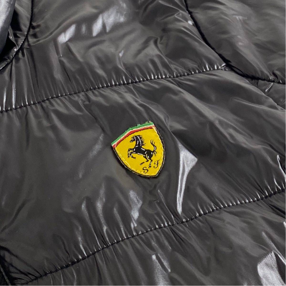 Gl20 PUMA × Scuderia Ferrari プーマ フェラーリ ナイロンジャケット ジャンパー アウター Lサイズ ブラック メンズ 紳士服_画像6