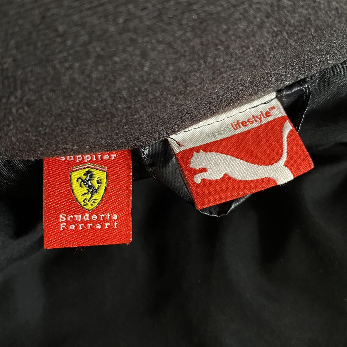 Gl20 PUMA × Scuderia Ferrari プーマ フェラーリ ナイロンジャケット ジャンパー アウター Lサイズ ブラック メンズ 紳士服_画像8