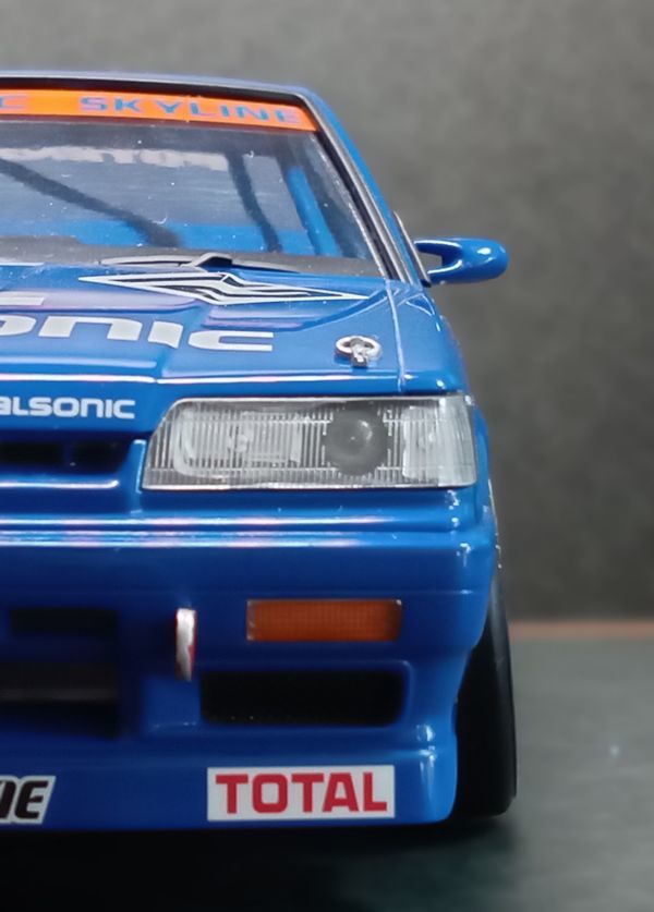 SP24　H社R31スカイラインGTS-R Gr.A用ローダウンパーツ④　THEストリートシリーズ 1/24scale カーモデル用 1台分 3Dプリント レジン製_車両装着画像（前）