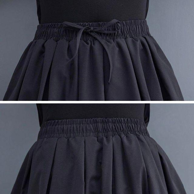 韓国　バルーン型スカート　個性派　モード系　オーバーサイズ　モノトーン 秋　冬_画像6