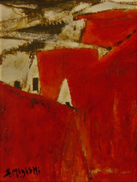 三岸節子、「坂の町」、厳選、希少画集・額装画、人気作品、新品高級額 額装付 三岸節子、「坂の町」、厳選、希少画集・額装画、人気作品、新品
