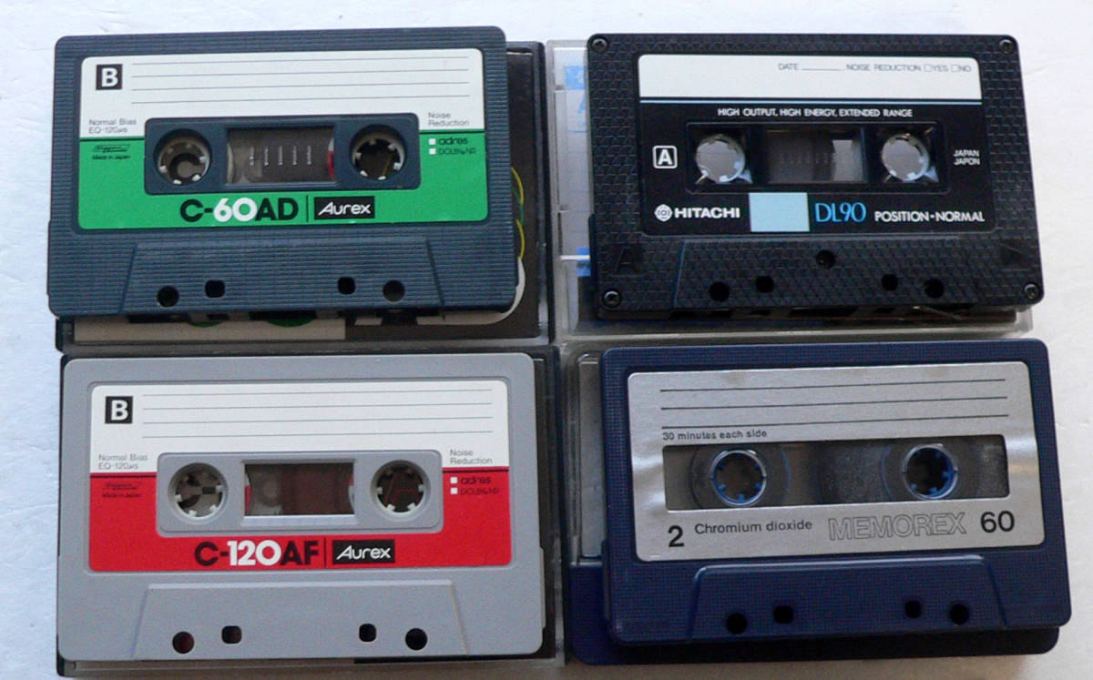 ★ 中古カセット テープ - ８本 / Aurex、Lo-D 、日立、CHERRY、MEMOREX、他 ★_画像3