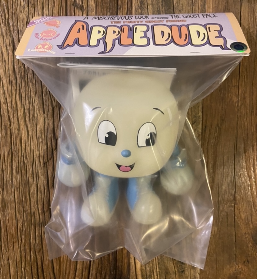 即決 新品 NEOPLAYERONE APPLE DUDE GHOST FRIEND Ver. GID 蓄光 ネオプレイヤーワン ソフビ フィギュア_画像1