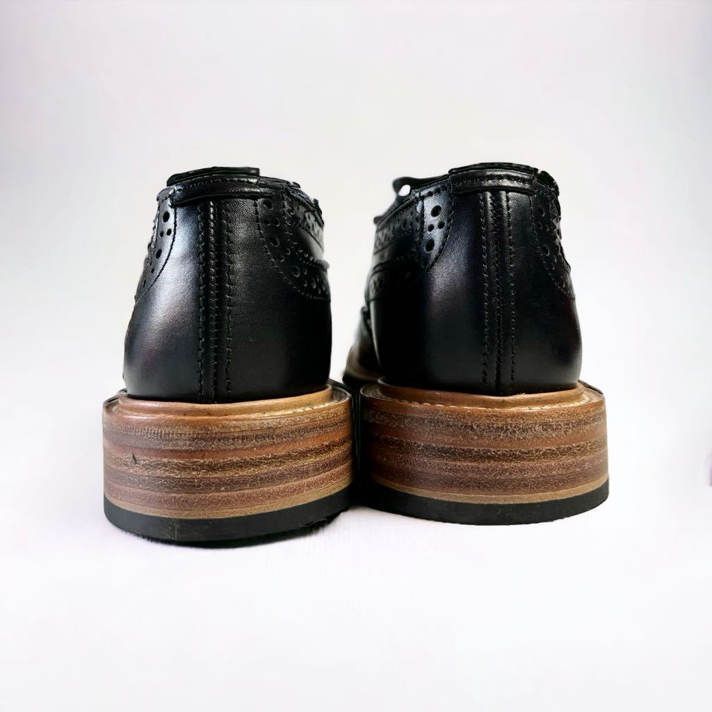 未使用 定価7万 Tricker's SLY ウィングチップ 革靴 L5679 レディース 24㎝ トリッカーズ イングランド製 レザーシューズ 黒 カーフレザー_画像5