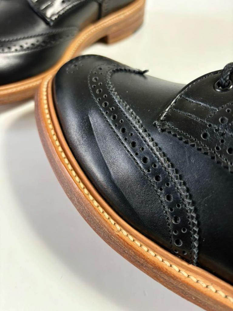 未使用 定価7万 Tricker's SLY ウィングチップ 革靴 L5679 レディース 24㎝ トリッカーズ イングランド製 レザーシューズ 黒 カーフレザー_画像10