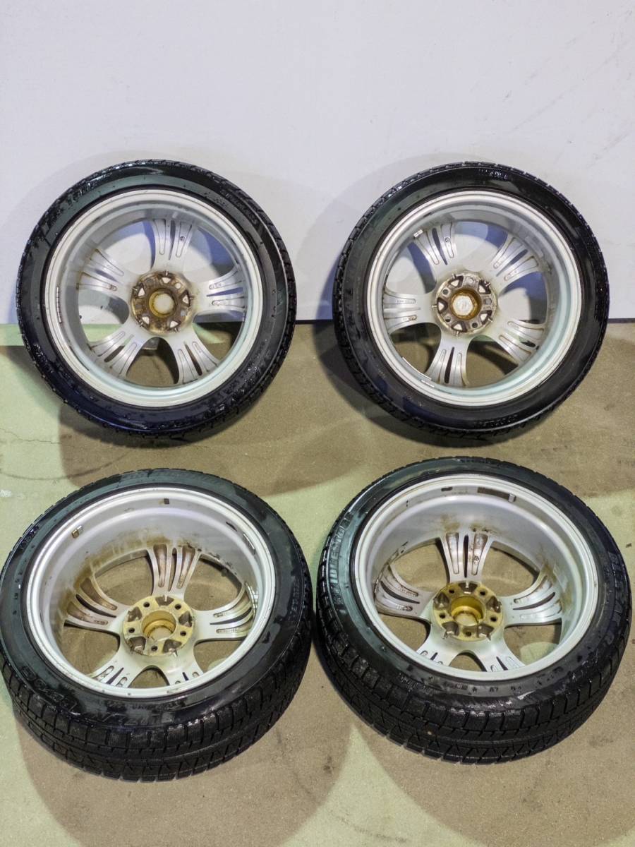 ◆深リム◆スタッドレス 225/45/R18 ブリザックREVO 5H 114.3 8JJ +38 18インチ STICH PRECIOUS プレシャス アルミホイール 4本セット_画像2