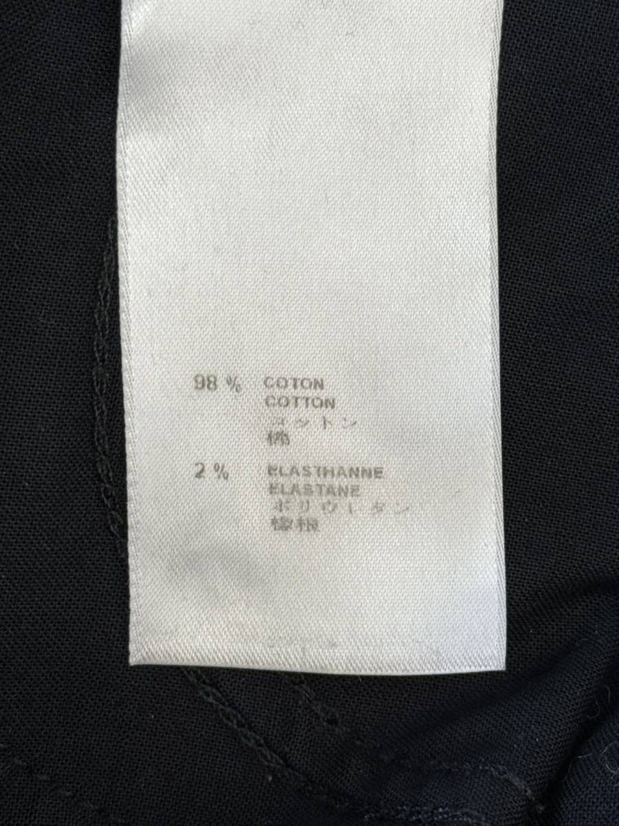ルイヴィトン 迷彩風 コットンパンツ 36 ブラック Louis Vuitton ミリタリー ワーク 綿 黒 ポリウレタン