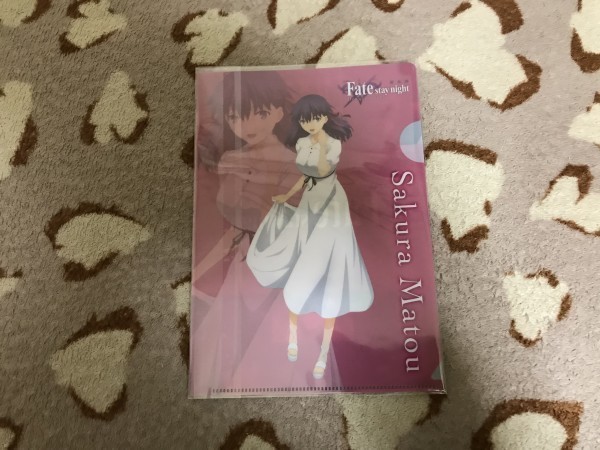 B032クリアファイル　FGO Fate/stay night　Heaven's Feel 第三章　ポップコーンコンボ購入特典　間桐桜_画像1