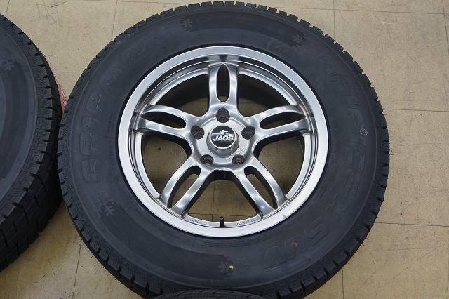 送料無料【新品】225/70R16 グリップマックス グリップアイスX SUV 22年【中古】JAOS 5H114.3 7J+40 デリカ D5_画像5