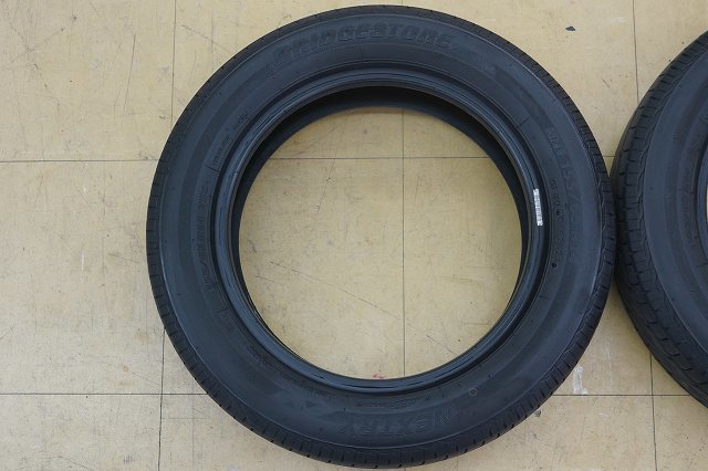 送料無料【中古】155/65R14 ブリジストン ネクストリー 21年 2本 スペア 応急_画像2