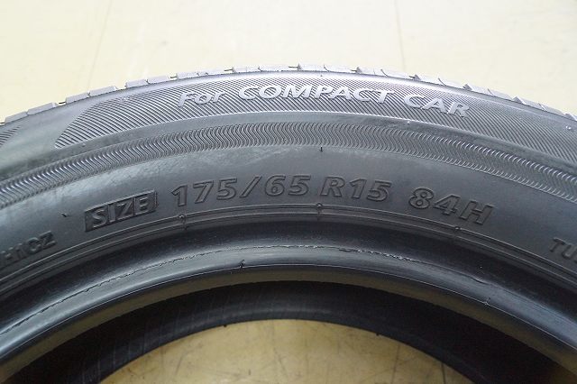 送料無料【中古】175/65R15 ブリジストン エコピア NH100C 20年 4本 1台分 スペア 応急_画像7