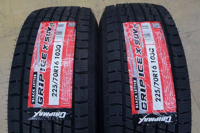 送料無料【新品】225/70R16 グリップマックス グリップアイスX SUV 22年【中古】JAOS 5H114.3 7J+40 デリカ D5_画像10