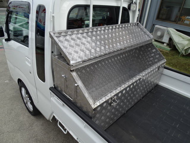  use animation explanation attaching high capacity 330L light truck Hijet jumbo Carry Clipper Sambar made of stainless steel tool box outdoor camp 