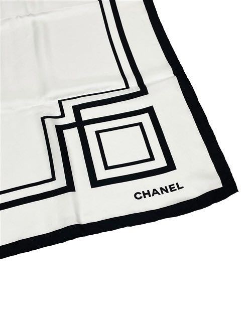 数々の賞を受賞 62162 CHANEL ストール スカーフ シルク CCロゴ