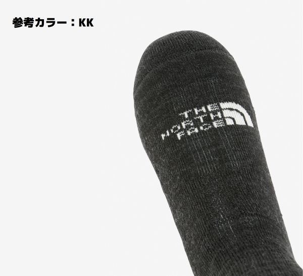 ★新品★THE NORTH FACE★ソックス 靴下 男女兼用 トレッキング ミッドウェイト クルー NN82325 KK L（27-29cm） トレッキング 登山_画像2