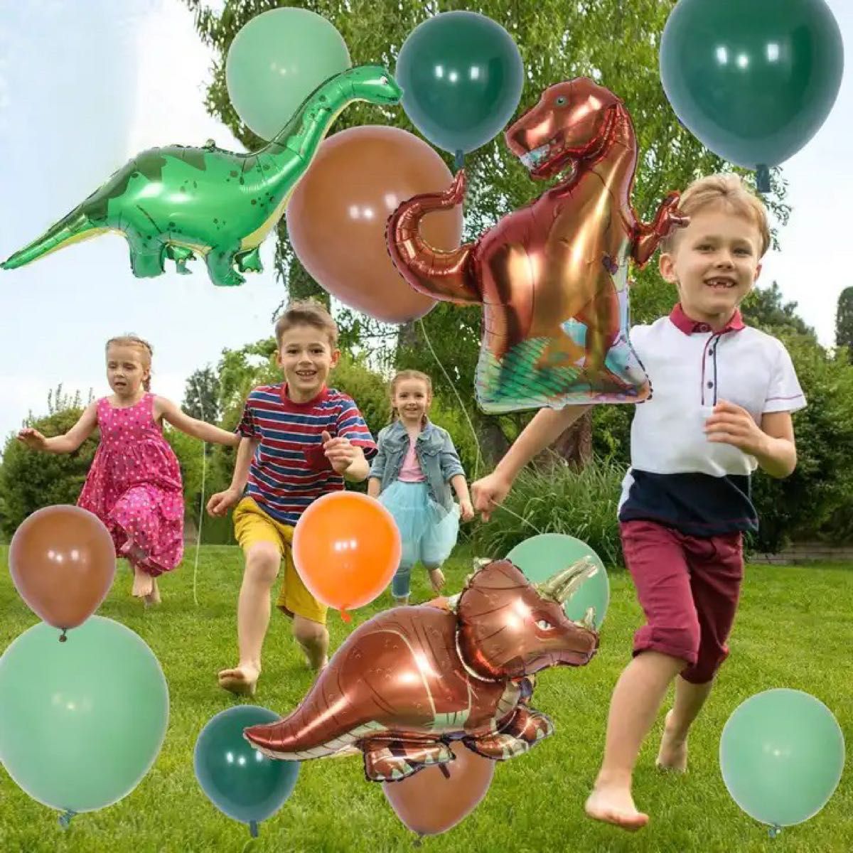 恐竜 誕生日 飾り付け 誕生日バルーン 男の子 恐竜 ダイナソー バースデー 風船 お食い初め 息子 お誕生日 Birthday 