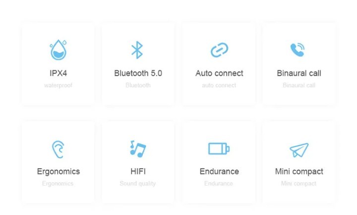 新品　ワイヤレスイヤホン　Bluetooth5.0 両耳　通話　防水_画像8