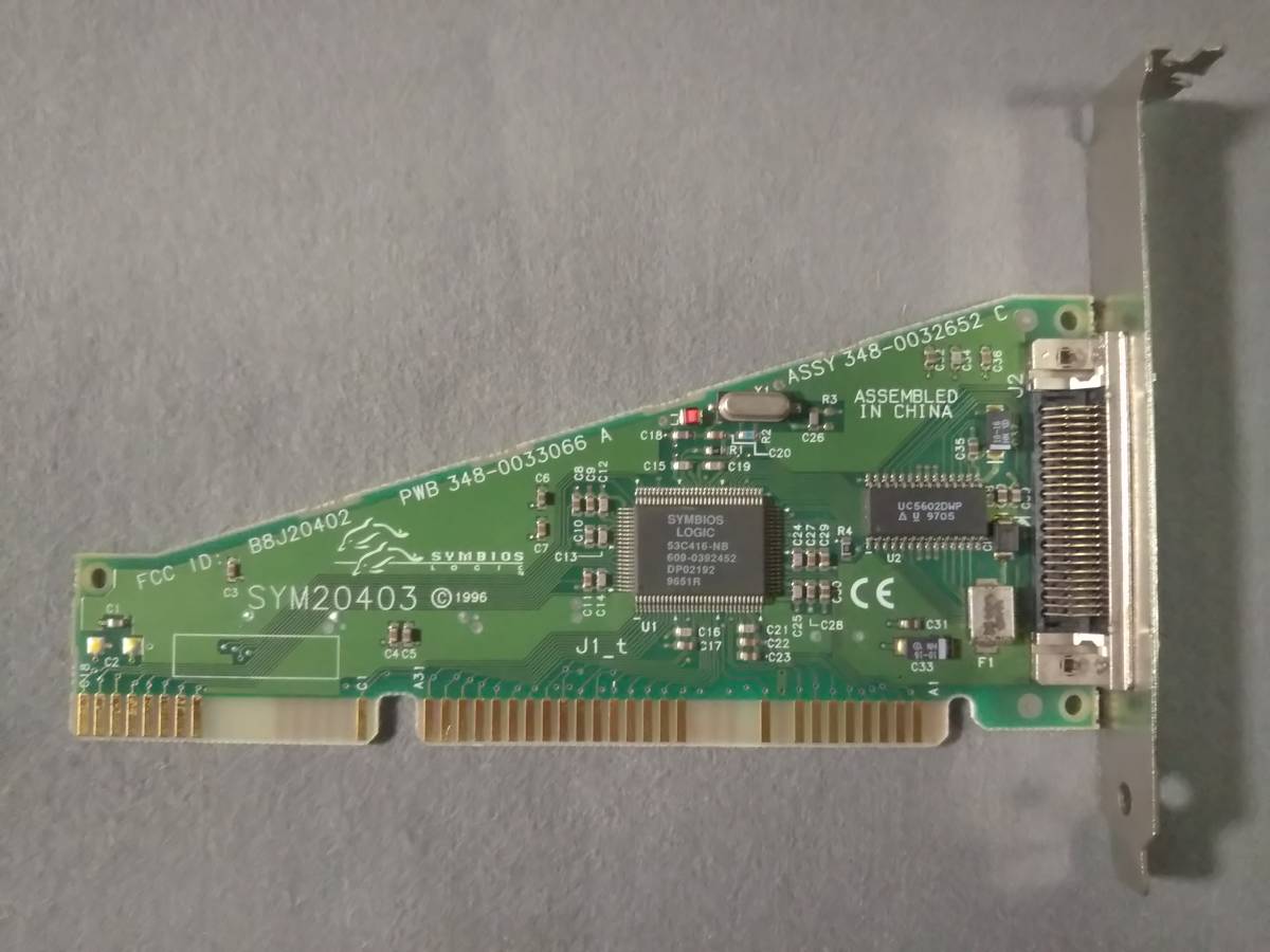 Symbios Logic SCSI コントローラカード SYM20403 ISA 動作未確認 ジャンク品 JUNK_動作未確認です