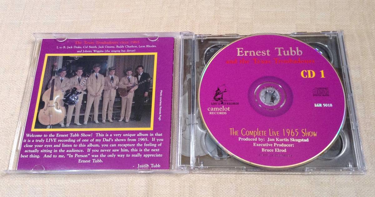 アーネスト・タブ/Ernest Tubb and The Texas Troubadours「The Complete Live 1965 Show」2CDの画像3