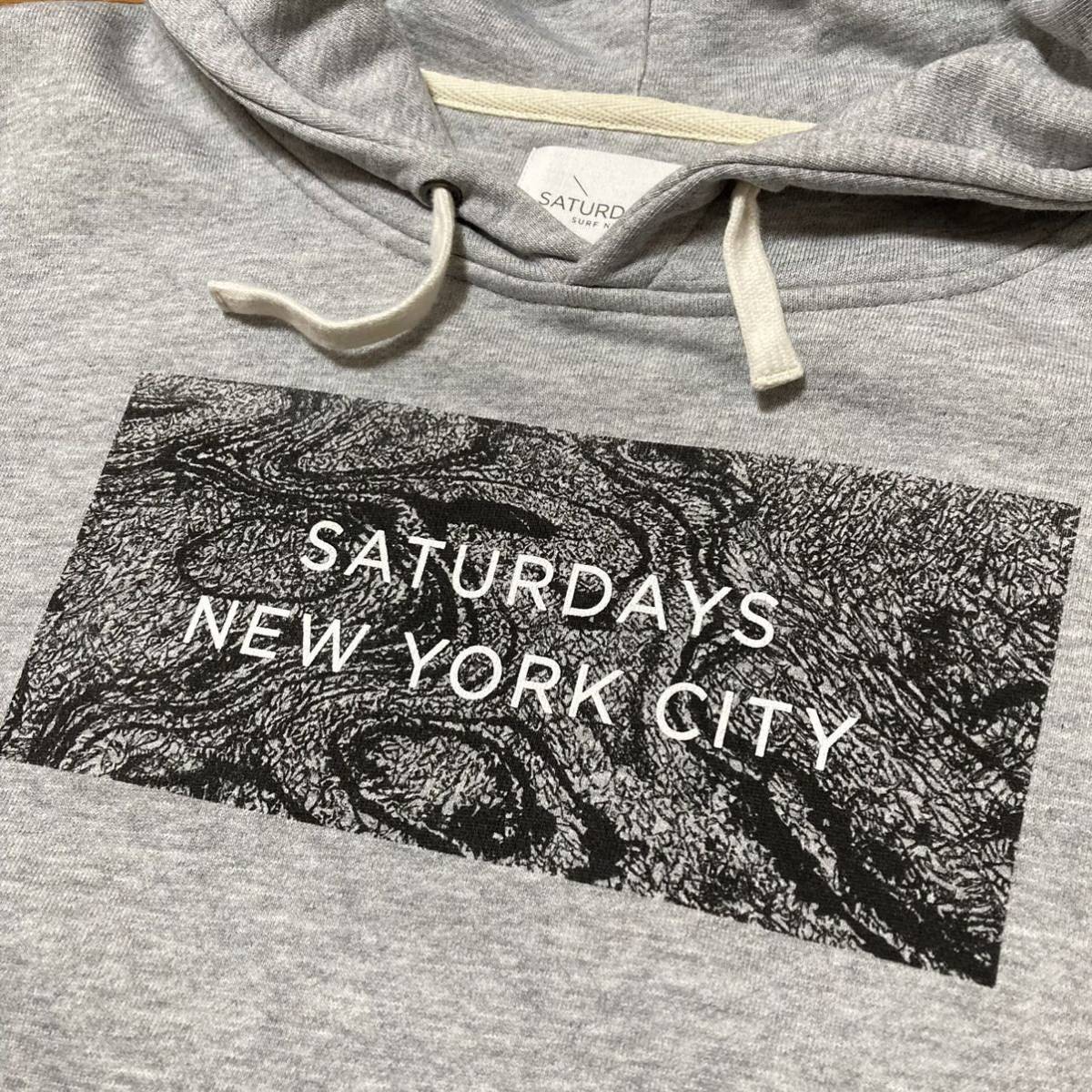 SATURDAYS SURF NYC スウェット パーカー サタデーズ サーフ ニューヨークシティ グレーの画像2