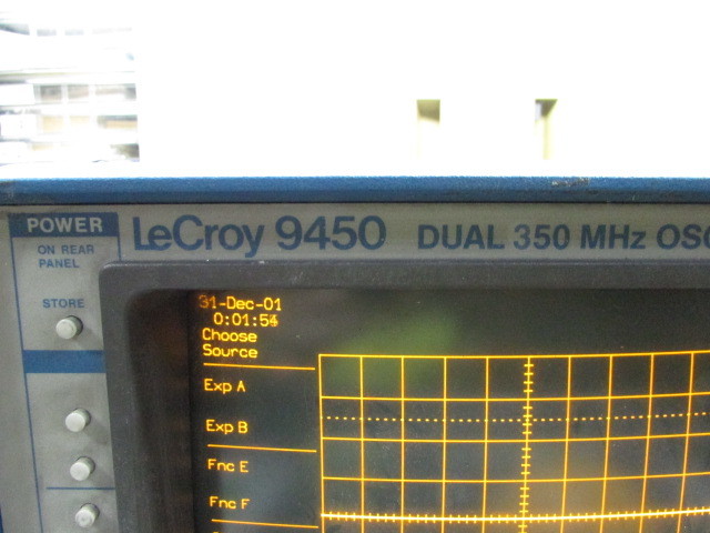 【YZZ0364】★LeCroy 9450 DUAL 350MHz OSCILLOSCOPE オシロスコープ 通電確認のみ★JUNK