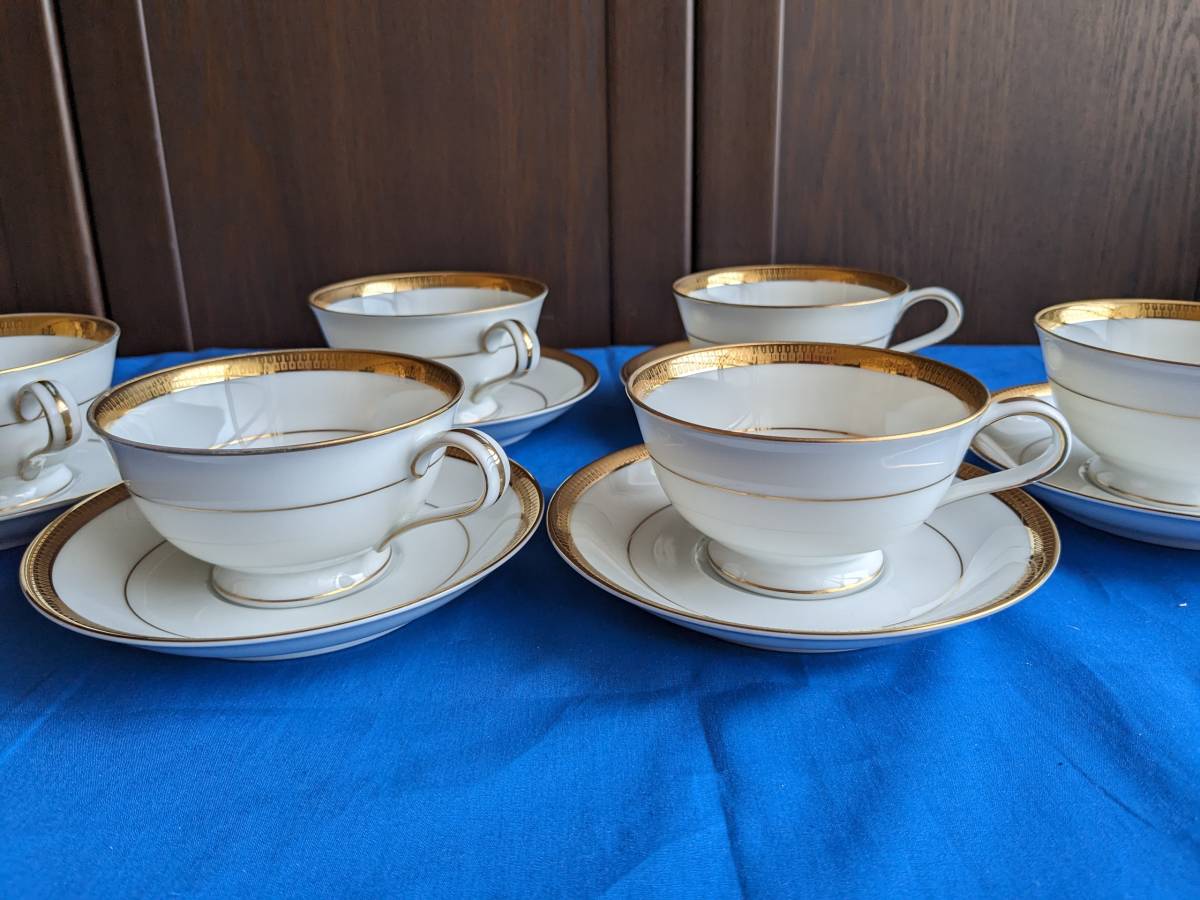 送料無料★レア★ノリタケ Noritake ２７２０　NIPPON TOKI KAISHA　コーヒーカップ＆ソーサー　6客セット ★_画像3