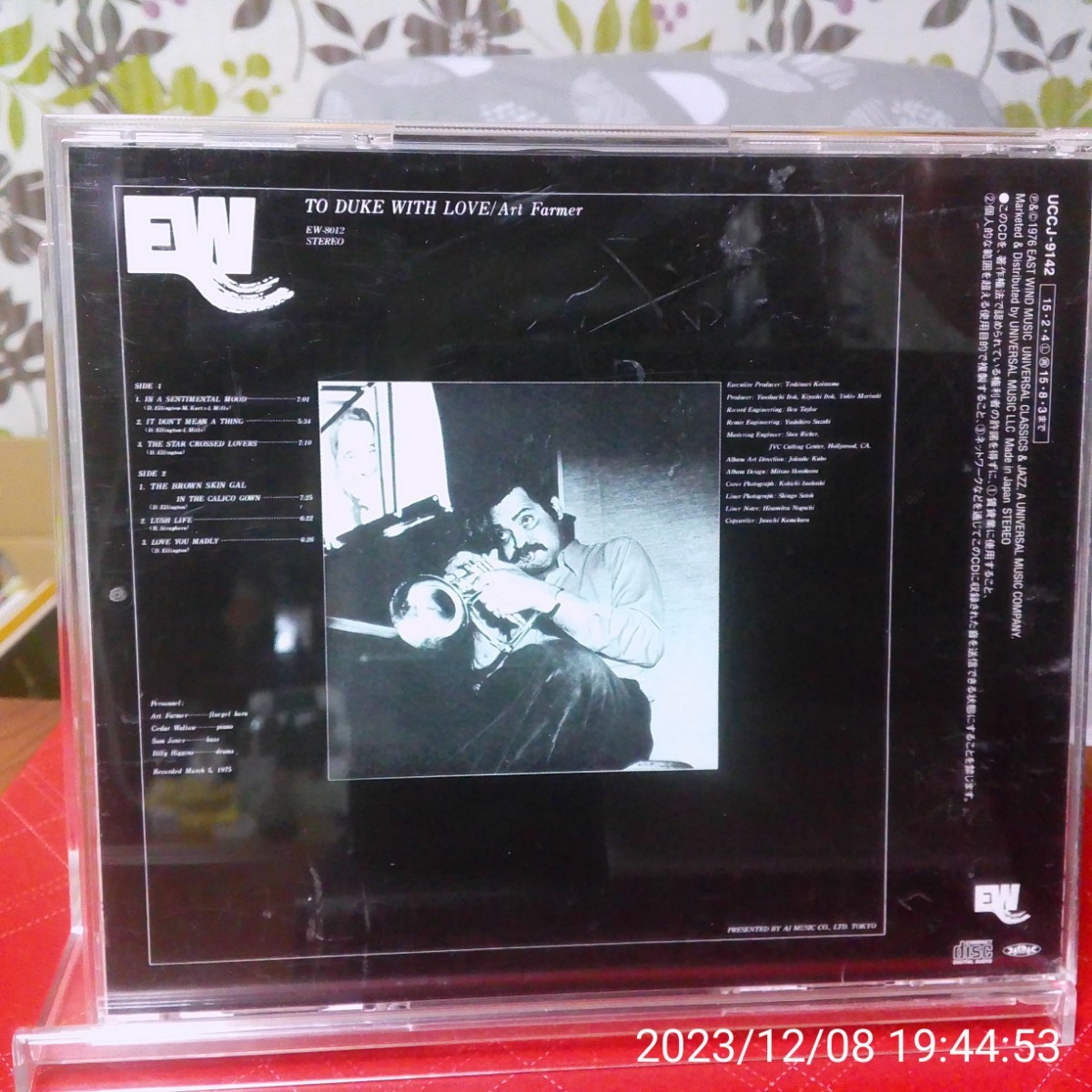 【EW】Art Farmer / To Duke With Love 日本盤帯付き　美品_画像2