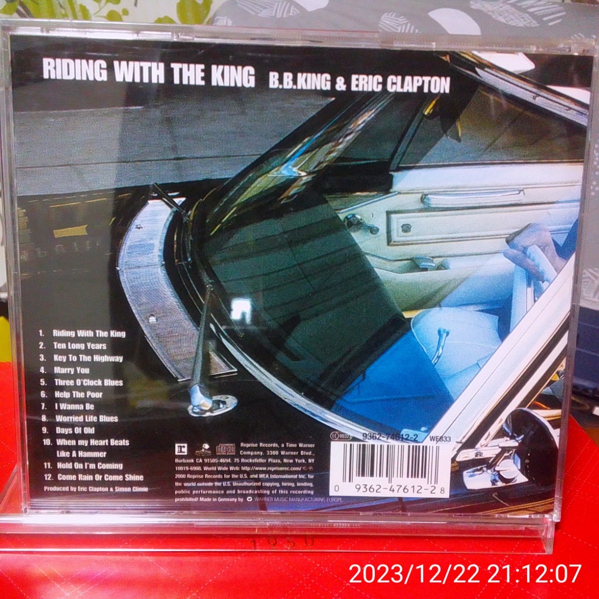B.B.King & Eric Clapton / Riding With The King 輸入盤　美品_画像2