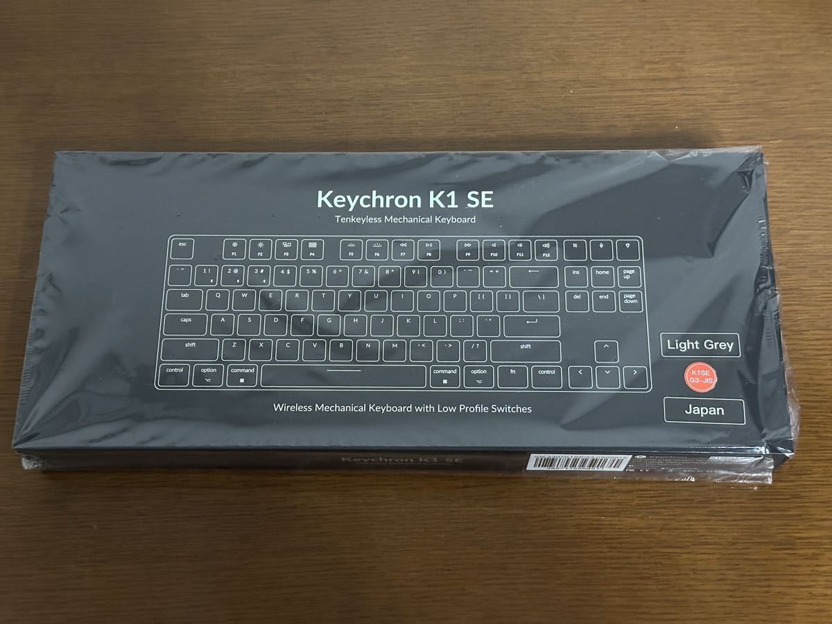 開封済新品 Keychron K1 SE V5 JIS 日本語配列 有線 Bluetooth 5.1 ホットスワップ Gateron ロープロファイル 茶軸 91キー White LED_画像1