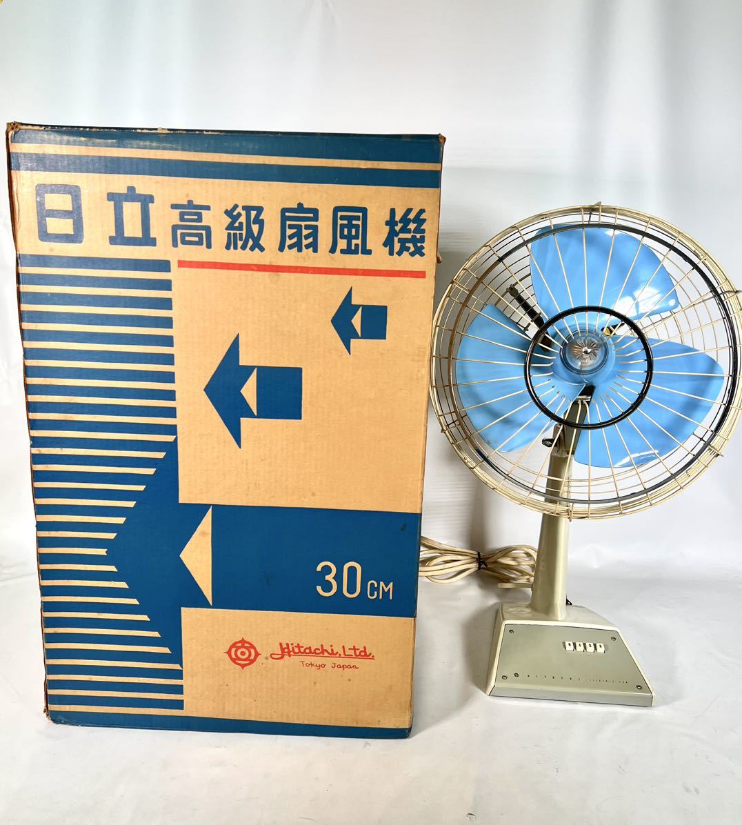 【中古品】【動作確認済み】HITACHI 日立 高級扇風機 30CM レトロ扇風機 昭和レトロ アンティーク