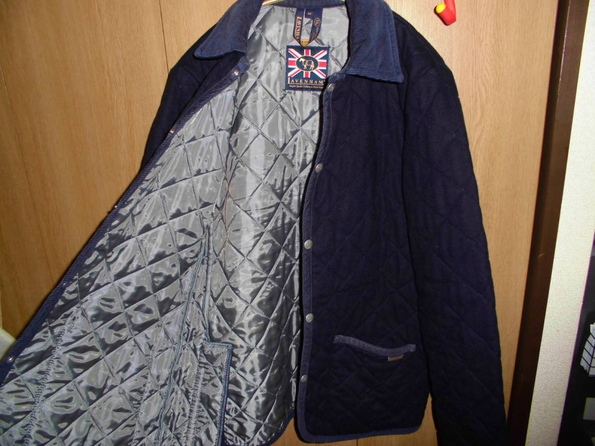 ラベンハム コットンキルティングジャケット イギリス製 size34！_画像2