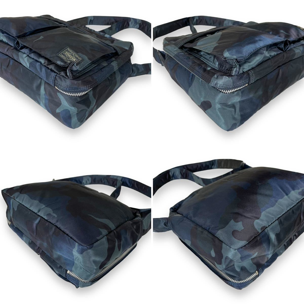 未使用品級 PORTER TANKER 30th SHOULDER BAG 青 ポーター 未使用品級 PORTER TANKER 30th SHOULDER BAG 青 ポーター