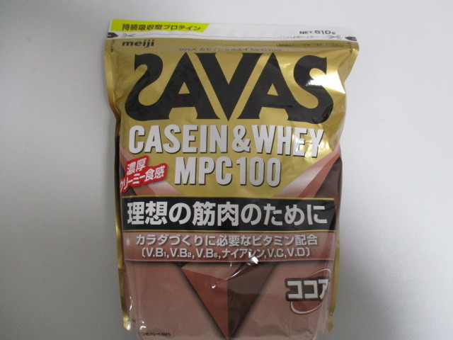 【新品未開封】ザバス カゼイン＆ホエイ MPC100 ココア味 810g　☆2023H2YO2-MIX11J-1045-365_画像1