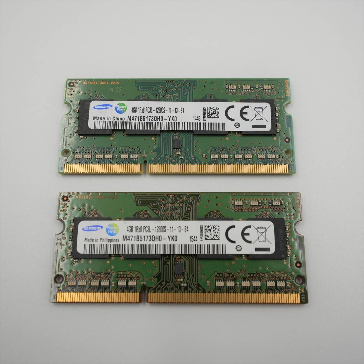 SAMSUNG ノートパソコン用メモリ DDR3L PC3L-12800S 4GBｘ2枚 8GB_画像2