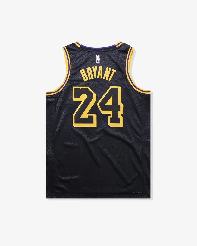 国内正規 Nike Kobe Mamba Mentality Los Angeles Lakers City Edition Swingman Jersey FN7297-010 M コービー_画像2