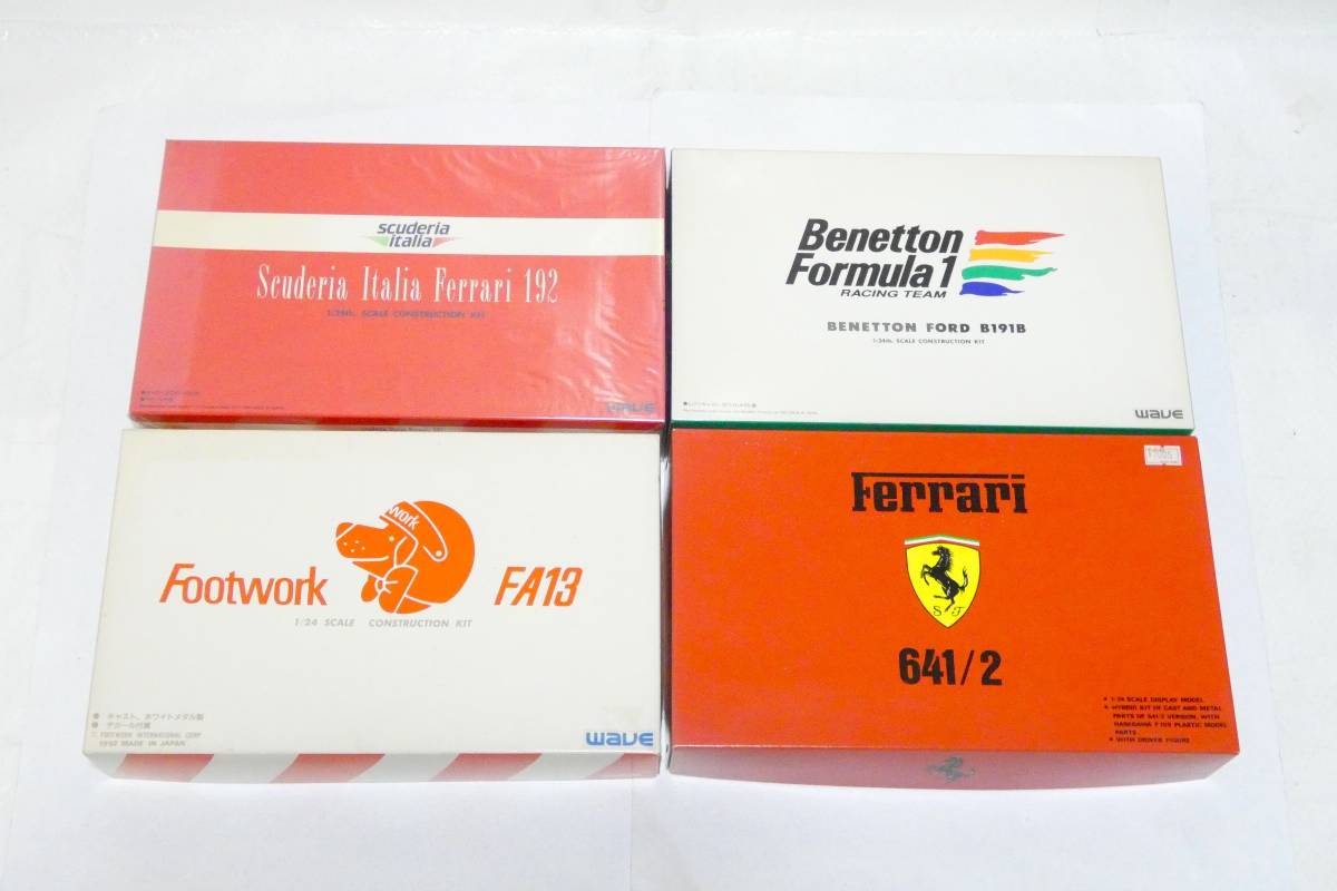 6477T/WAVE 1/24 レジンキット まとめて 4箱/Scuderia Italia Ferrari 192・フェラーリ 641/2・ベネトンフォード B191B・Footwork FA13_画像1