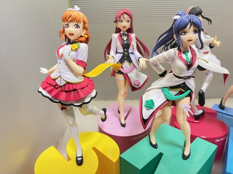 電撃屋限定 1/8 ラブライブ!サンシャイン!! Birthday Figure Project Aqoursメンバー 全員集合 9体セット ジャンク_画像2