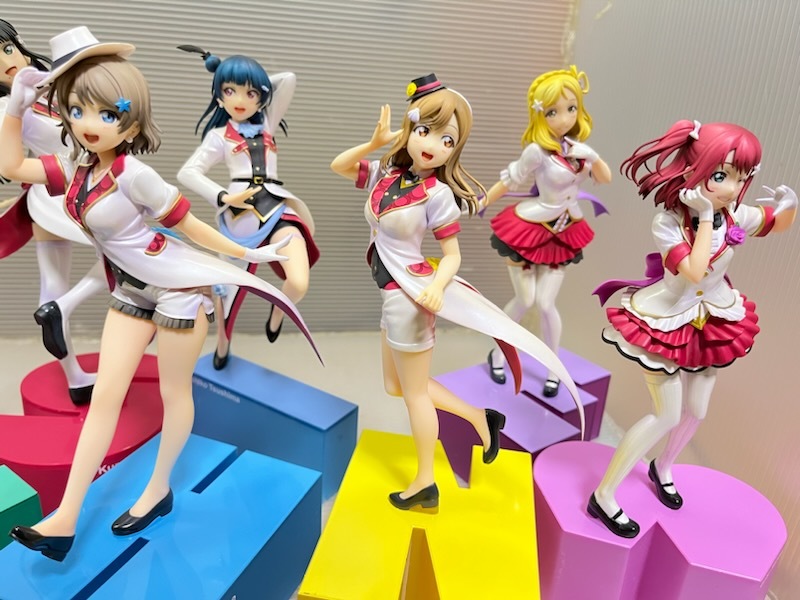 電撃屋限定 1/8 ラブライブ!サンシャイン!! Birthday Figure Project Aqoursメンバー 全員集合 9体セット ジャンク_画像3