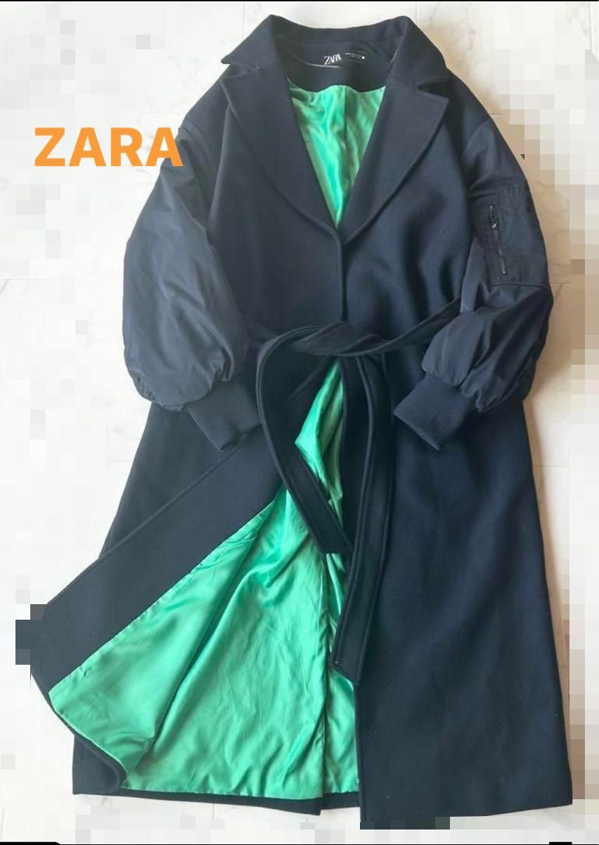 保証書付 新品未使用 タグ付き ZARA マッチングボンバーコート XS