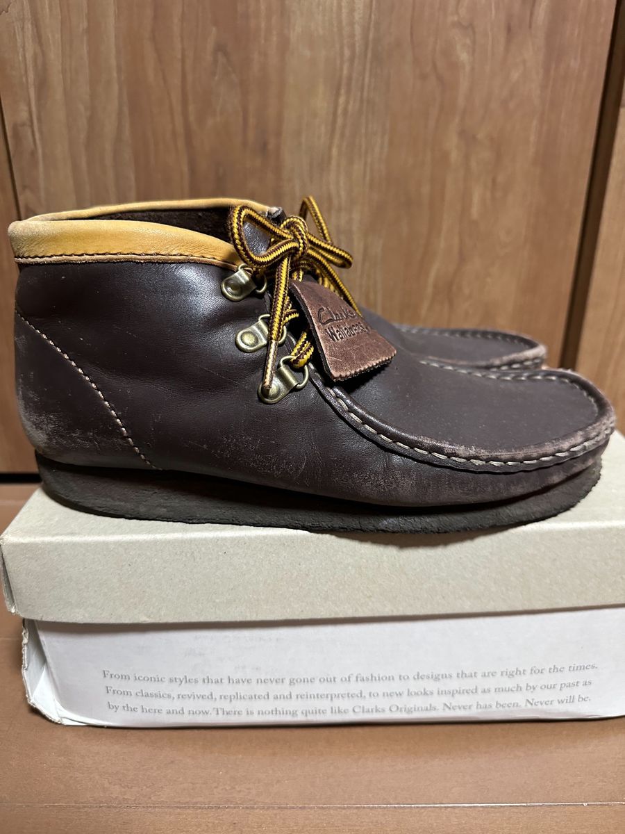 クラークスオリジナルズ ワラビーブーツ メンズ 25.5ｾﾝﾁ Clarks ブラウン