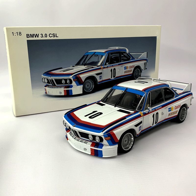 輝い BMW 1/18 AutoArt/オートアート 3.0 ホワイト《フィギュア・山城店》◆O3339 MILLENNIUM 10 CSL レーシングカー