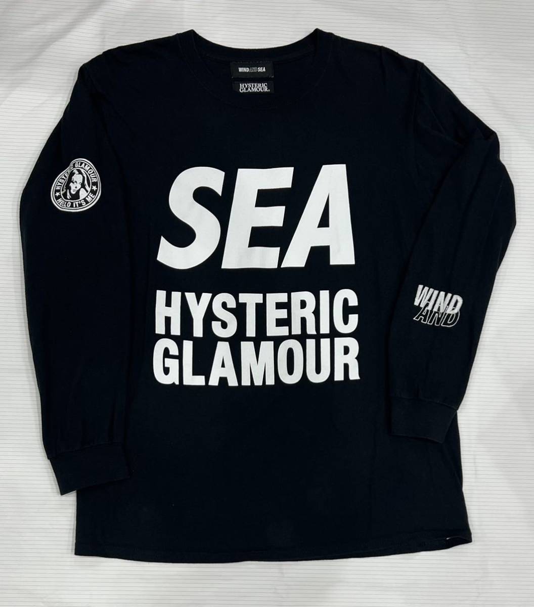 HYSTERIC GLAMOUR×WIND AND SEA “ヒステリックグラマー×ウィンダンシー” 長袖 Tシャツ