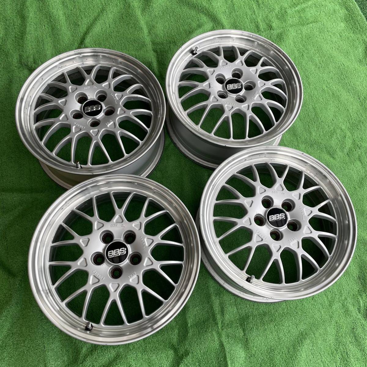 スバル 純正 オプション BBS 鍛造アルミホイール 16インチ 6.5JJ +55 PCD100 5穴 4本 インプレッサ レガシィ_画像2