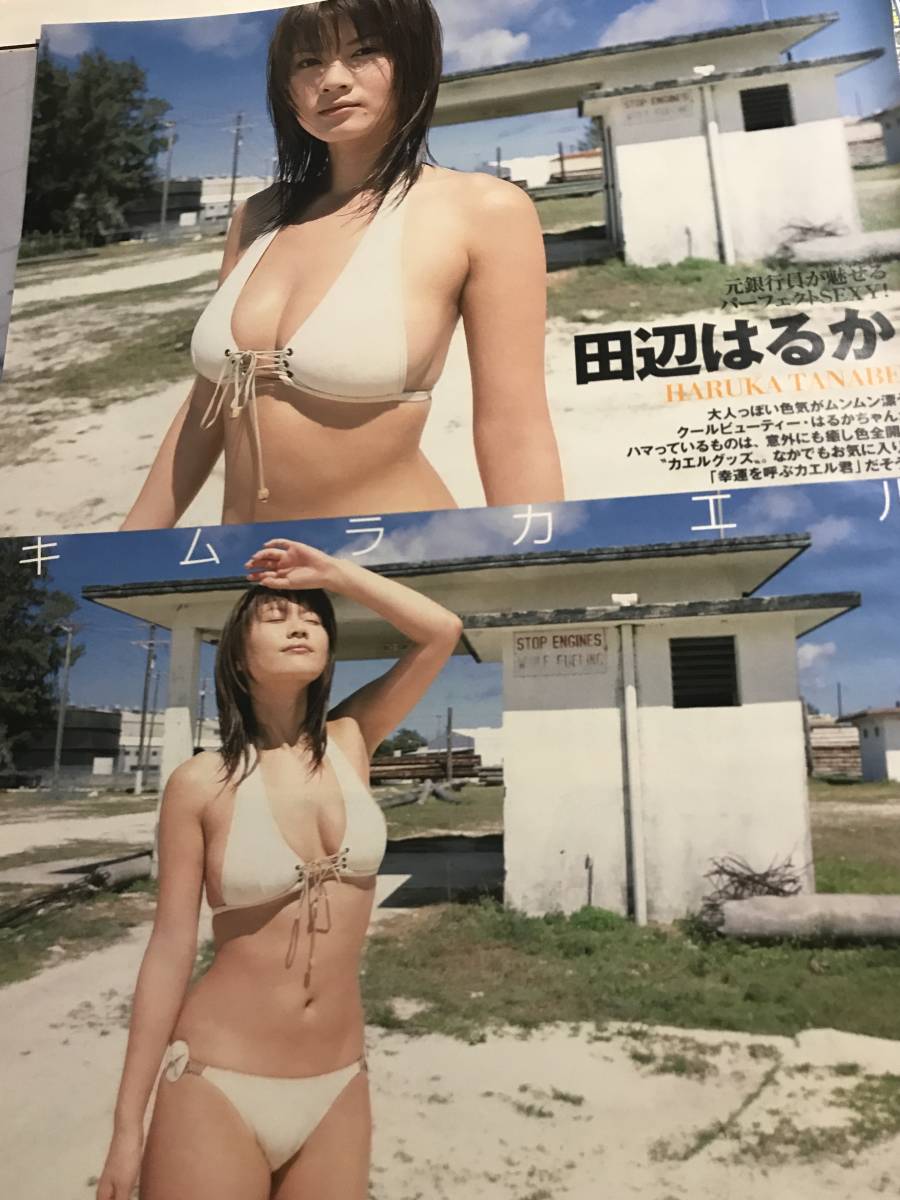 ^_^田辺はるかさん(スジ！？)◯超ハイレグビキニセクシーグラビア○“”当時物切り抜き5p！E-332_画像3