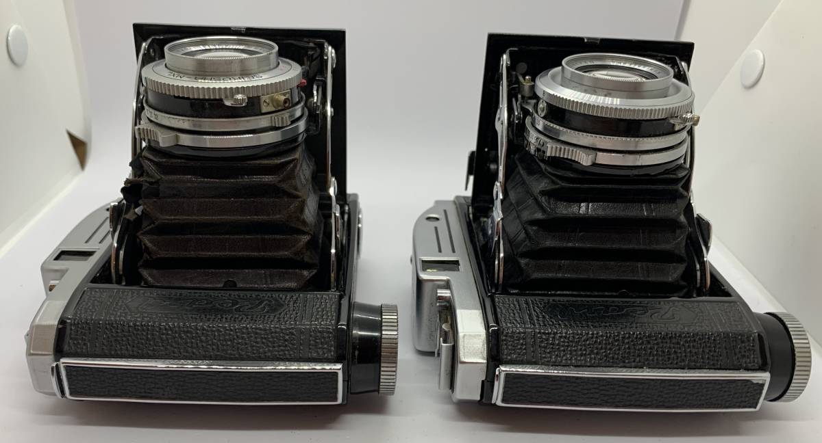 ２台セット! 動作未確認 Konica コニカ Pearl III パール 3 Hexar 75mm F3.5 小西六 スプリングカメラ 120カメラ 蛇腹 1000円スタート!_画像5