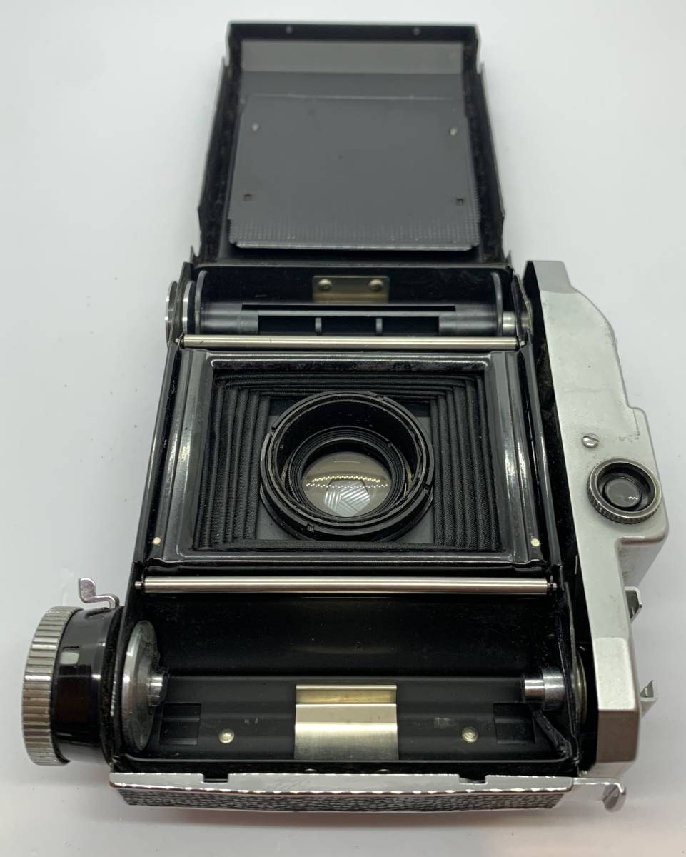 ２台セット! 動作未確認 Konica コニカ Pearl III パール 3 Hexar 75mm F3.5 小西六 スプリングカメラ 120カメラ 蛇腹 1000円スタート!_画像9