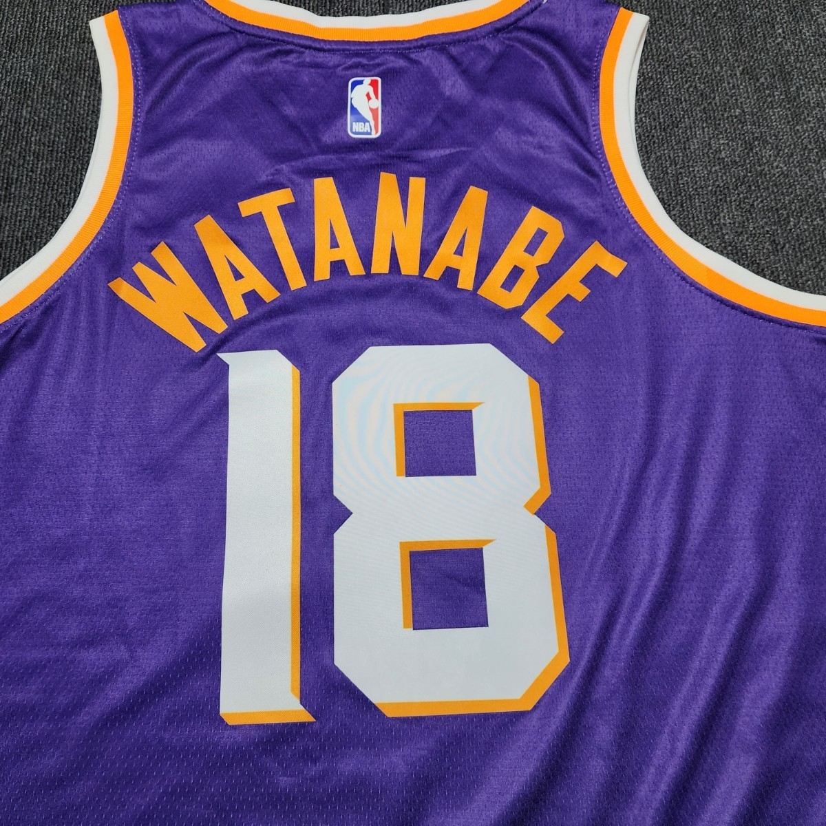 新品　NBA フェニックス・サンズ　ユニフォーム　パープル　Lサイズ　渡辺雄太選手　Watanabe　Suns_画像4