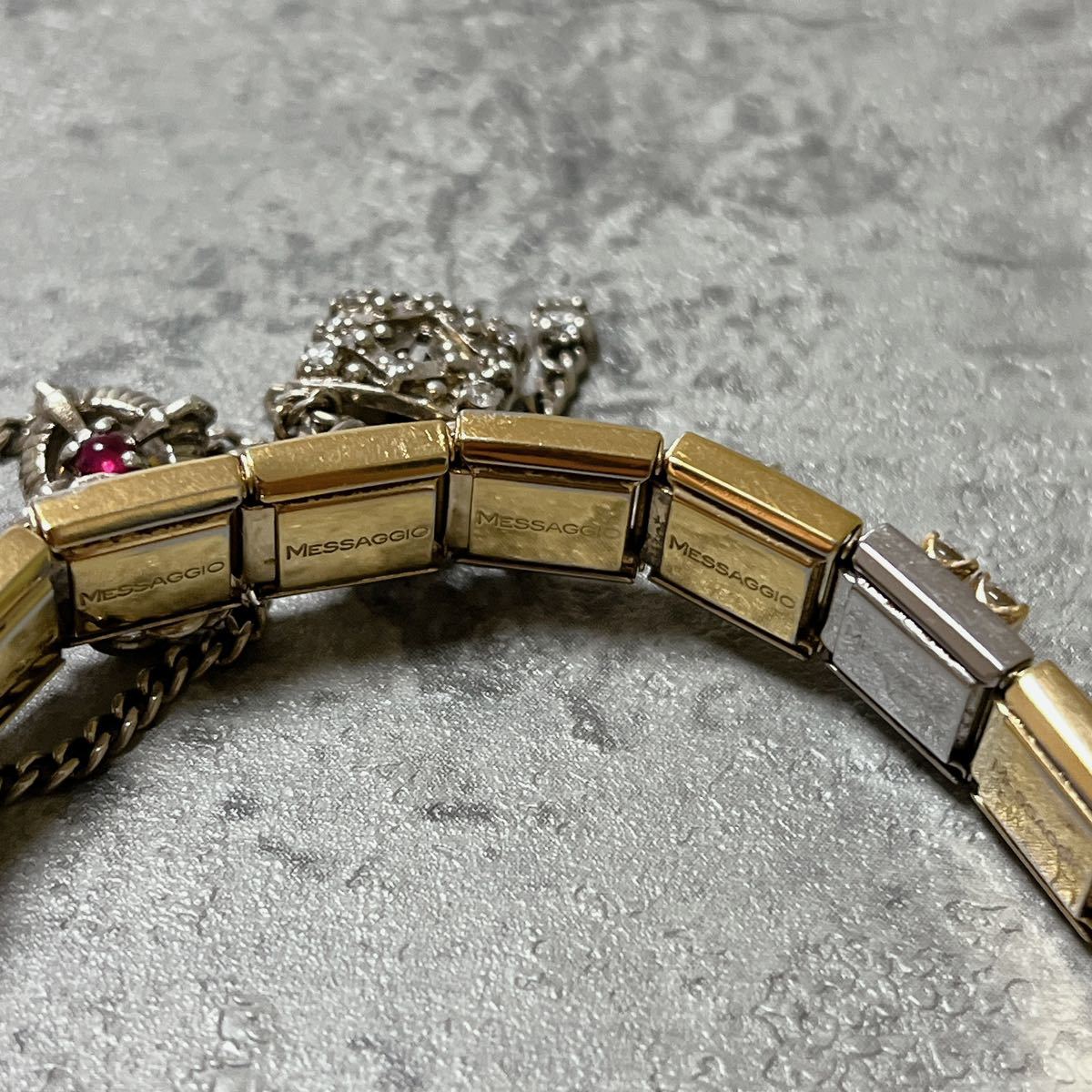 希少 美品 MESSAGGIO メッサジオ ブレスレット ゴールド 希少 美品 MESSAGGIO メッサジオ ブレスレット ゴールド