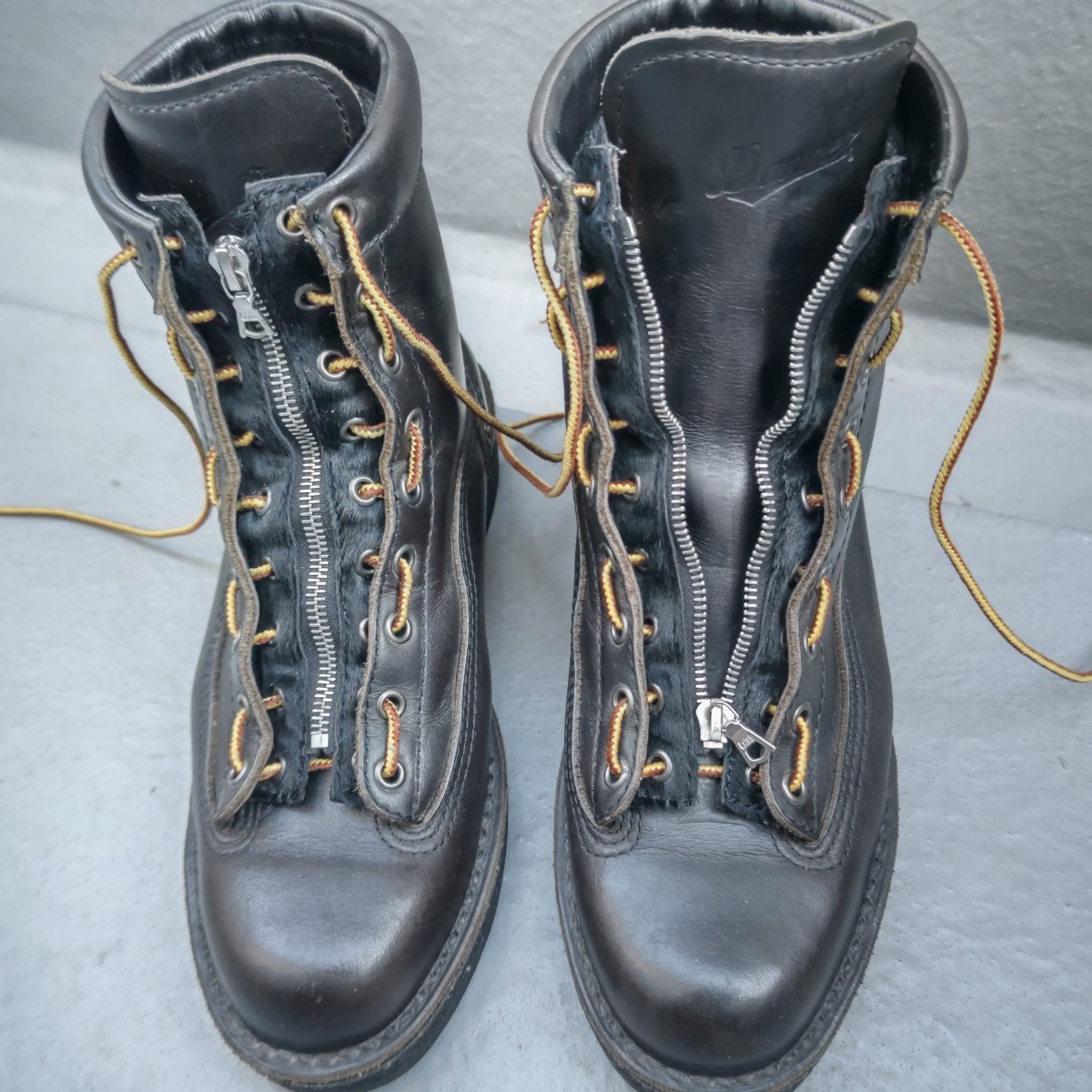 Danner エスカナバ【7.5】 ハラコ センタージップパネル ☆希少モデル☆ ダナー 25.5cm ブラック_画像2