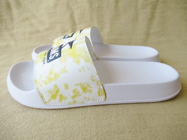  Chums /CHUMS[ shower sandals Splash sliding on ]Splash Slide On CH63-1018 EVA sandals man and woman use white yellow Thai large 26cm